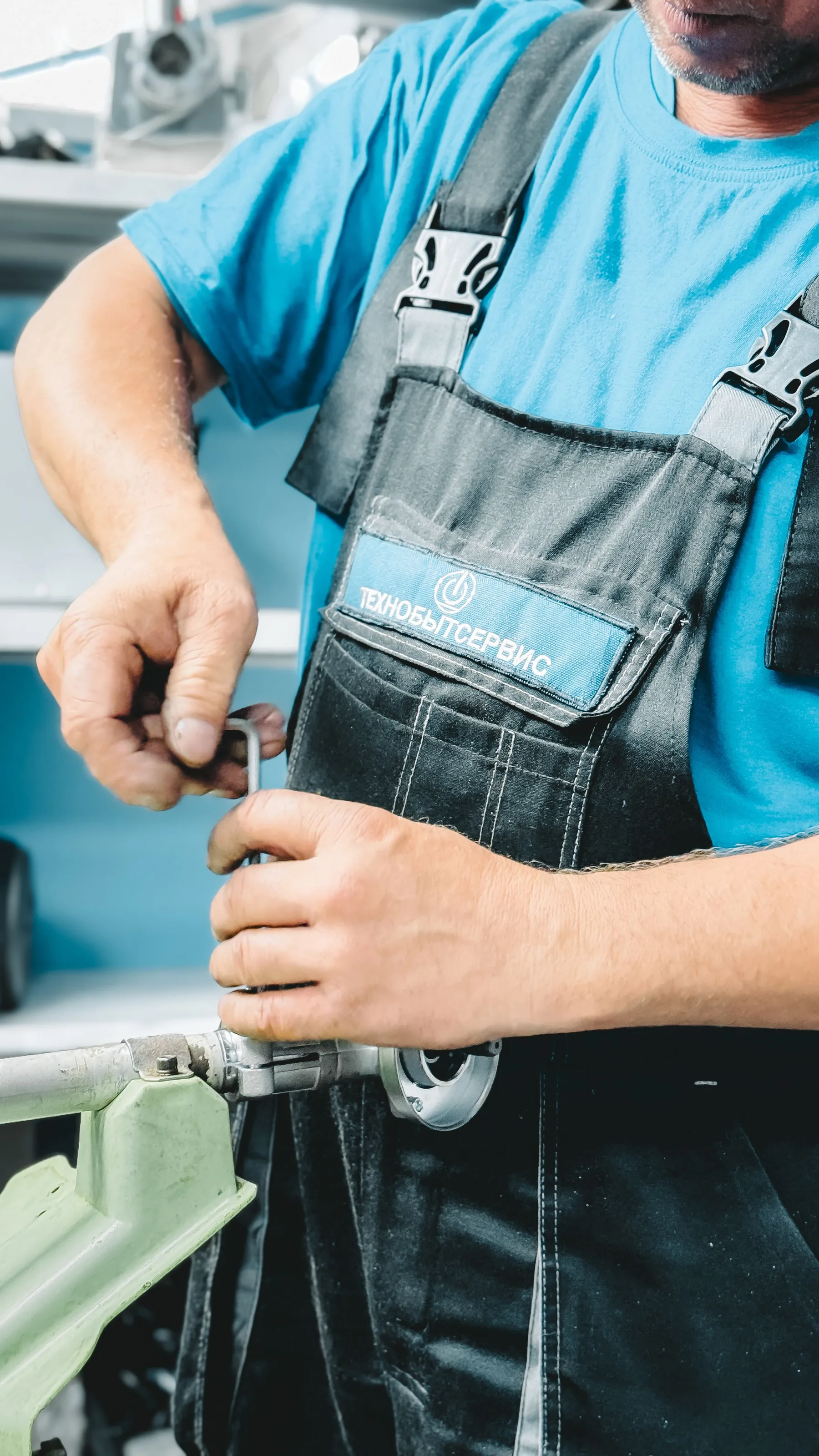 Southport plumber working on heating pipework